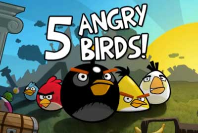 Algunos de los tipos de pollos que podemos usar en Angry Birds